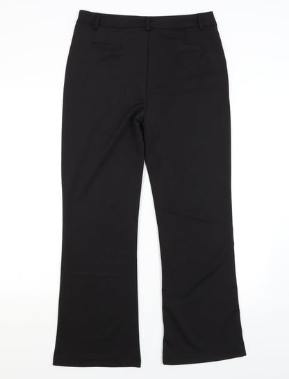Womens UK Size 2XL Preworn Regular Fit  Black Trousers