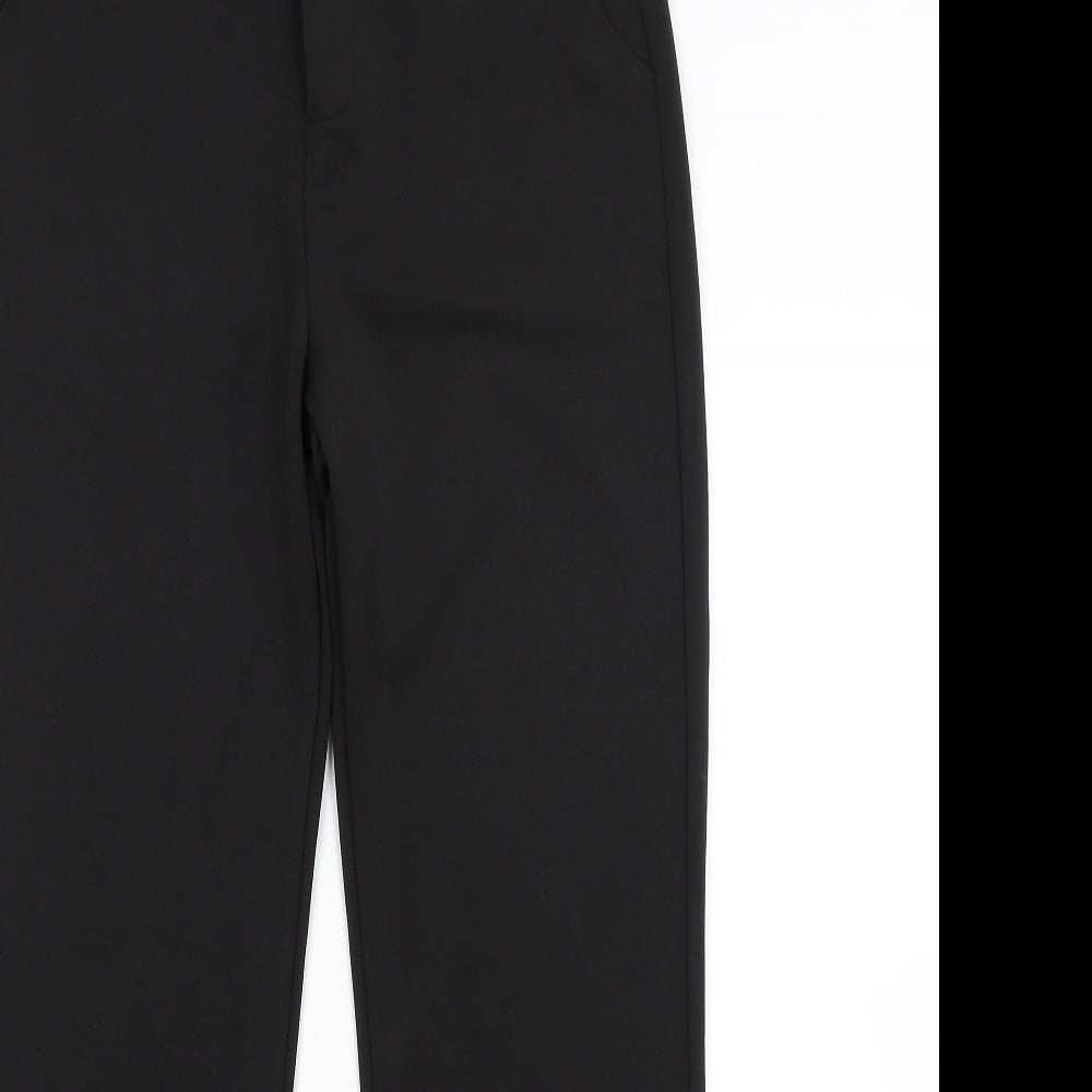 Womens UK Size 2XL Preworn Regular Fit  Black Trousers
