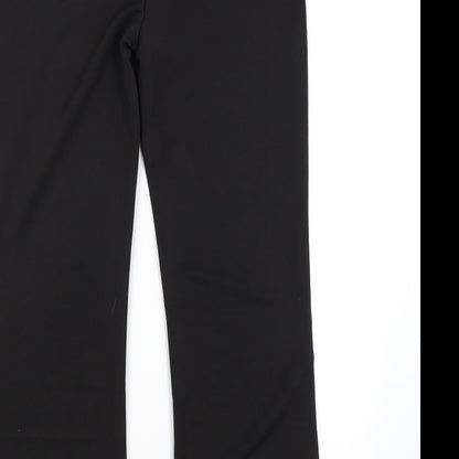 Womens UK Size 2XL Preworn Regular Fit  Black Trousers