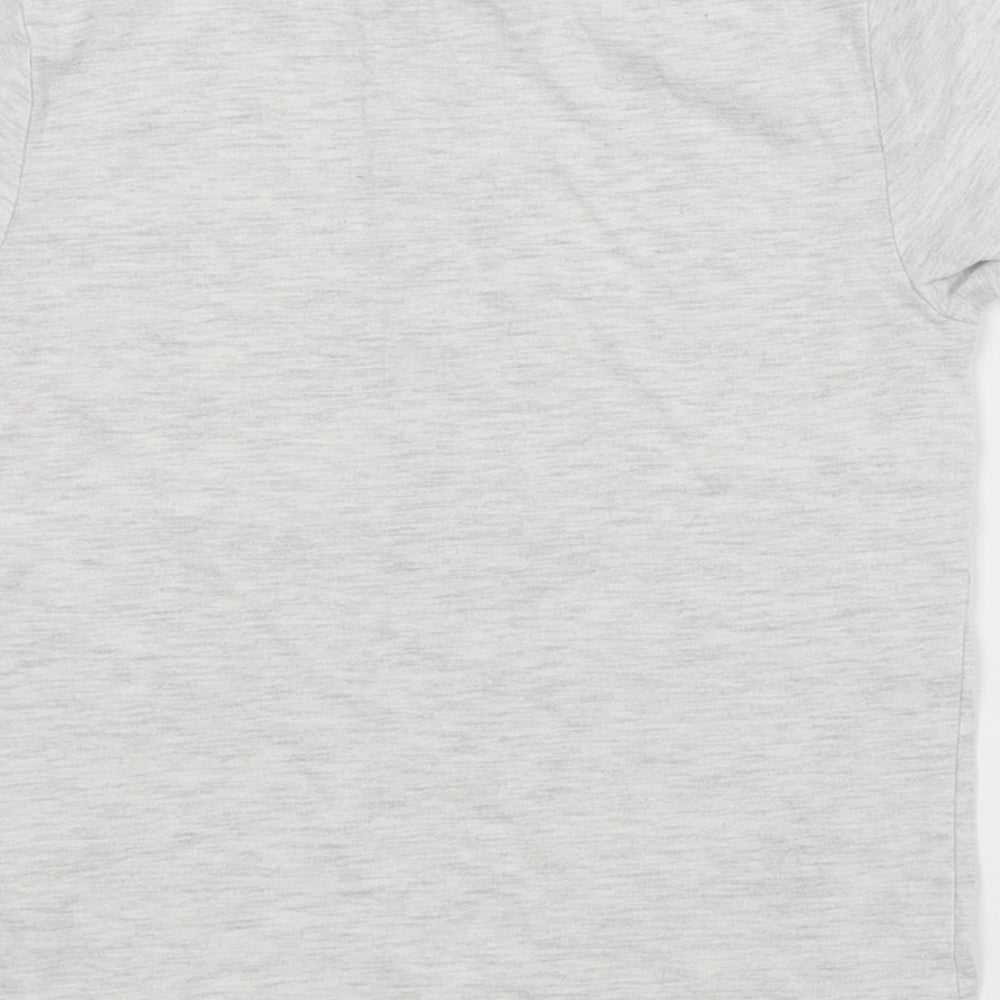 Brand and care label for H&M boys’ grey basic t-shirt, size 5-6, years - lego