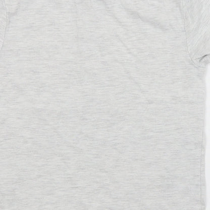 Brand and care label for H&M boys’ grey basic t-shirt, size 5-6, years - lego