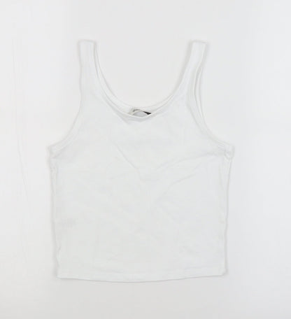 George Girls White   Basic Tank Size 8-9 Years