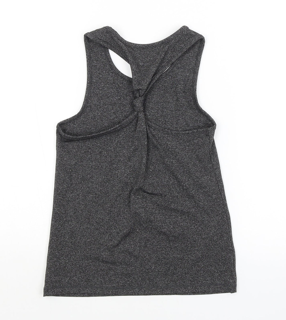 Back view of George girls’ grey basic tank, size 8-9, years