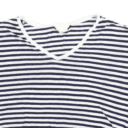 Womens UK Size XS H&M Blue Basic T-Shirt
