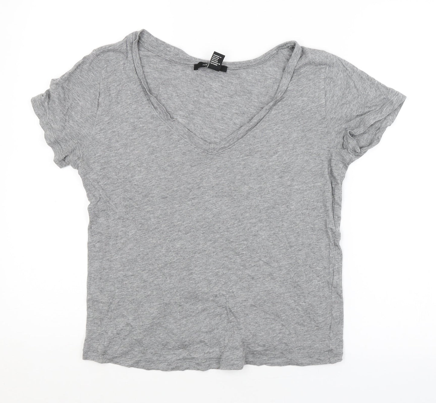 FOREVER 21 Womens Grey   Basic T-Shirt Size S