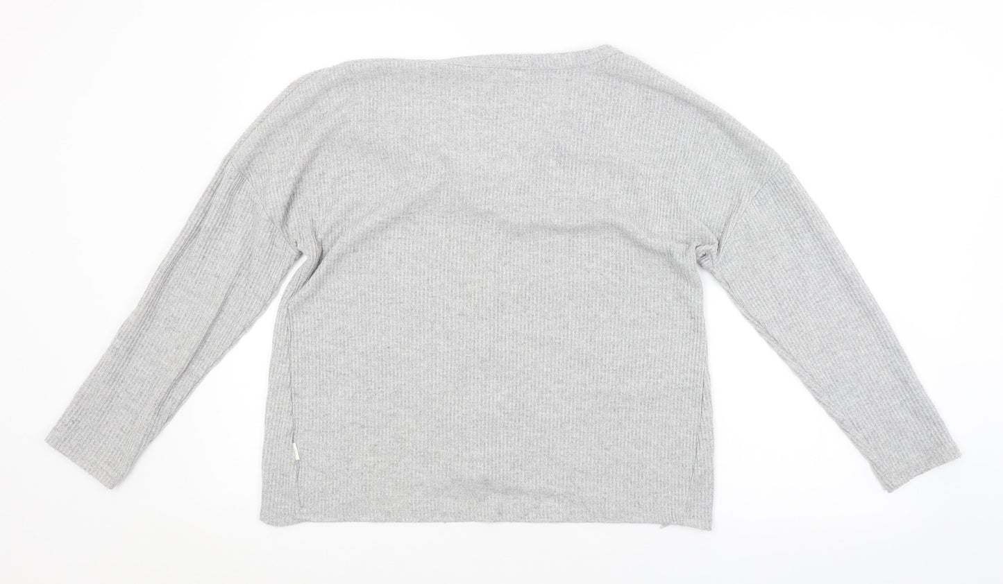 Womens UK Size 10 LOVE TO LOUNGE Grey Cardigan Jumper