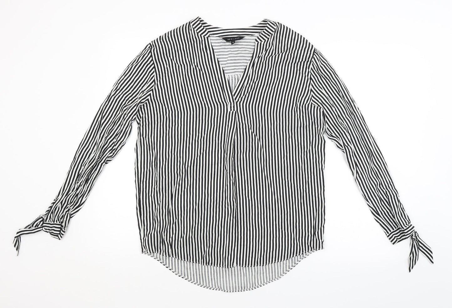 Womens UK Size 8 New Look Multicoloured Basic Blouse