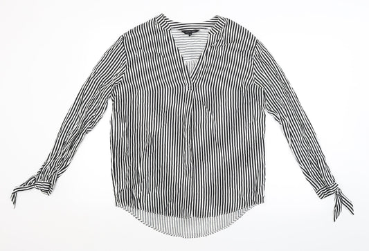 Womens UK Size 8 New Look Multicoloured Basic Blouse