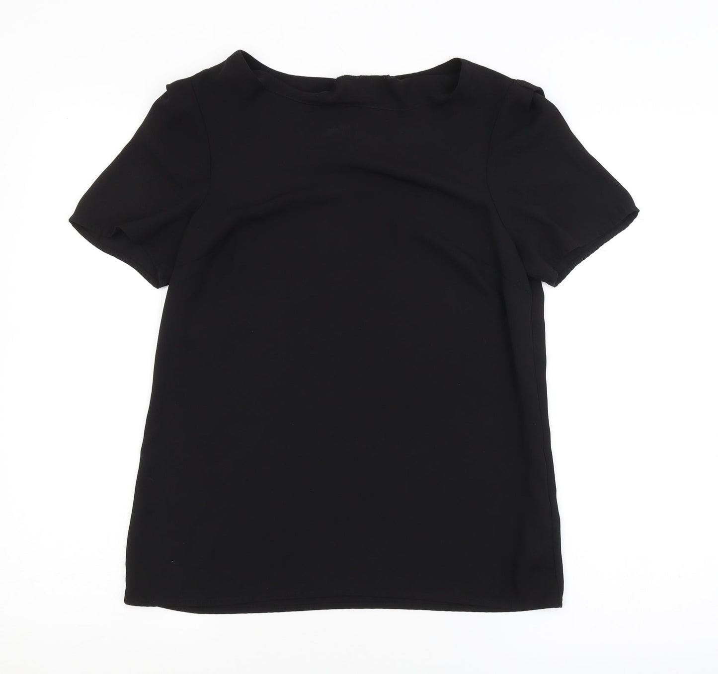 Womens UK Size 8 Oasis Black Basic Blouse