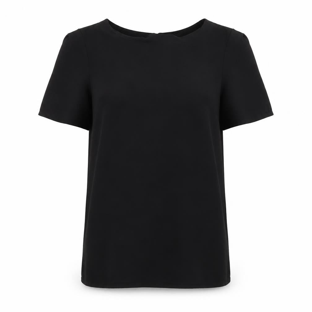 Womens UK Size 8 Oasis Black Basic Blouse