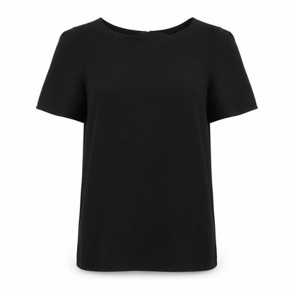 Womens UK Size 8 Oasis Black Basic Blouse