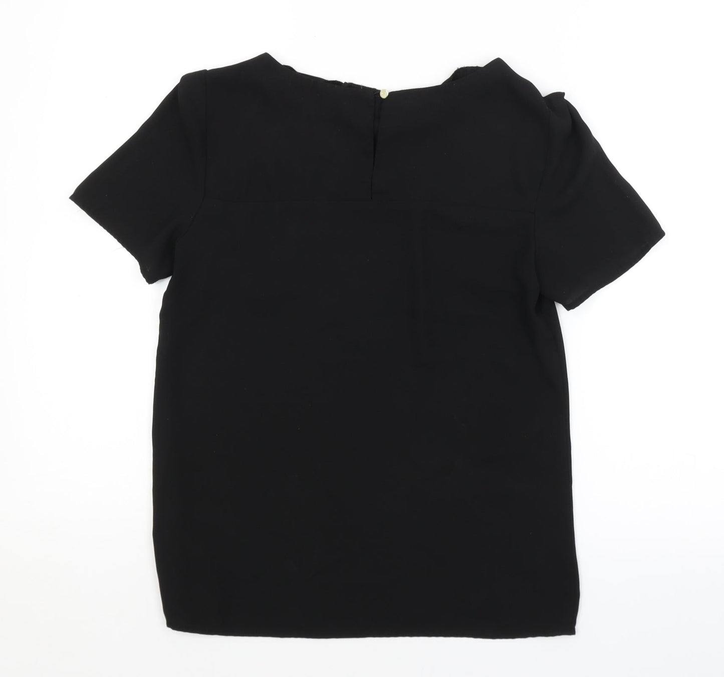 Womens UK Size 8 Oasis Black Basic Blouse