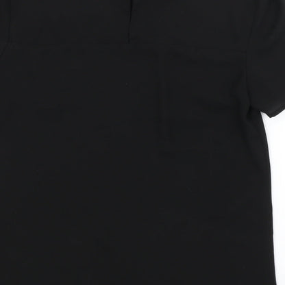 Womens UK Size 8 Oasis Black Basic Blouse