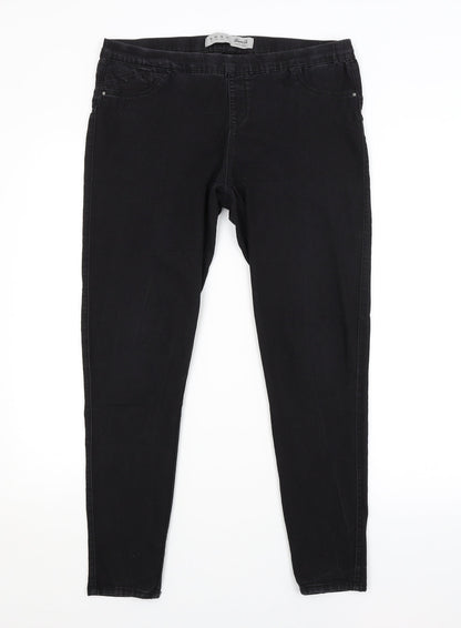 DENIM CO. Womens Black   Jegging Jeans Size 14 L28 in