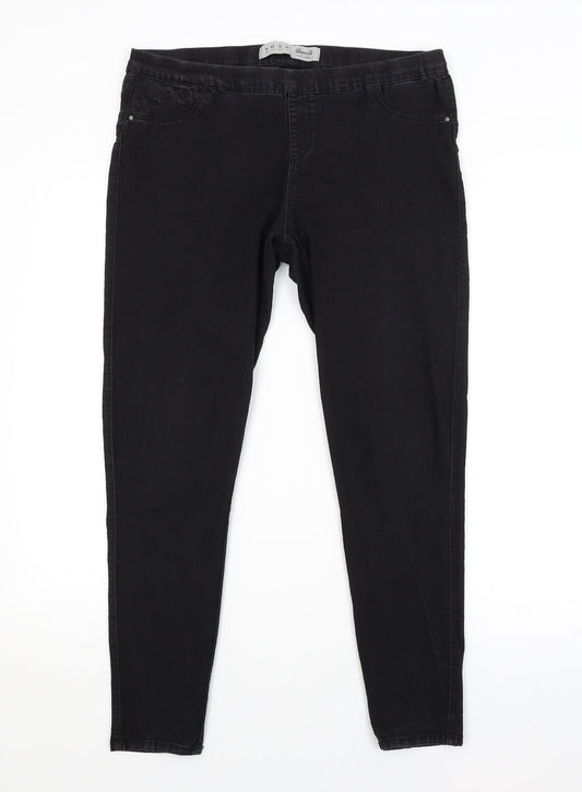 DENIM CO. Womens Black   Jegging Jeans Size 14 L28 in