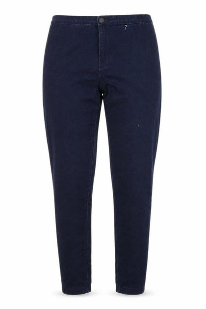 Front view of DENIM CO. women’s blue jegging jeans, size UK 12, 29-inch leg