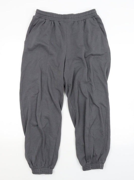 Womens UK Size S H&M Regular Fit Sweatpants Grey Trousers