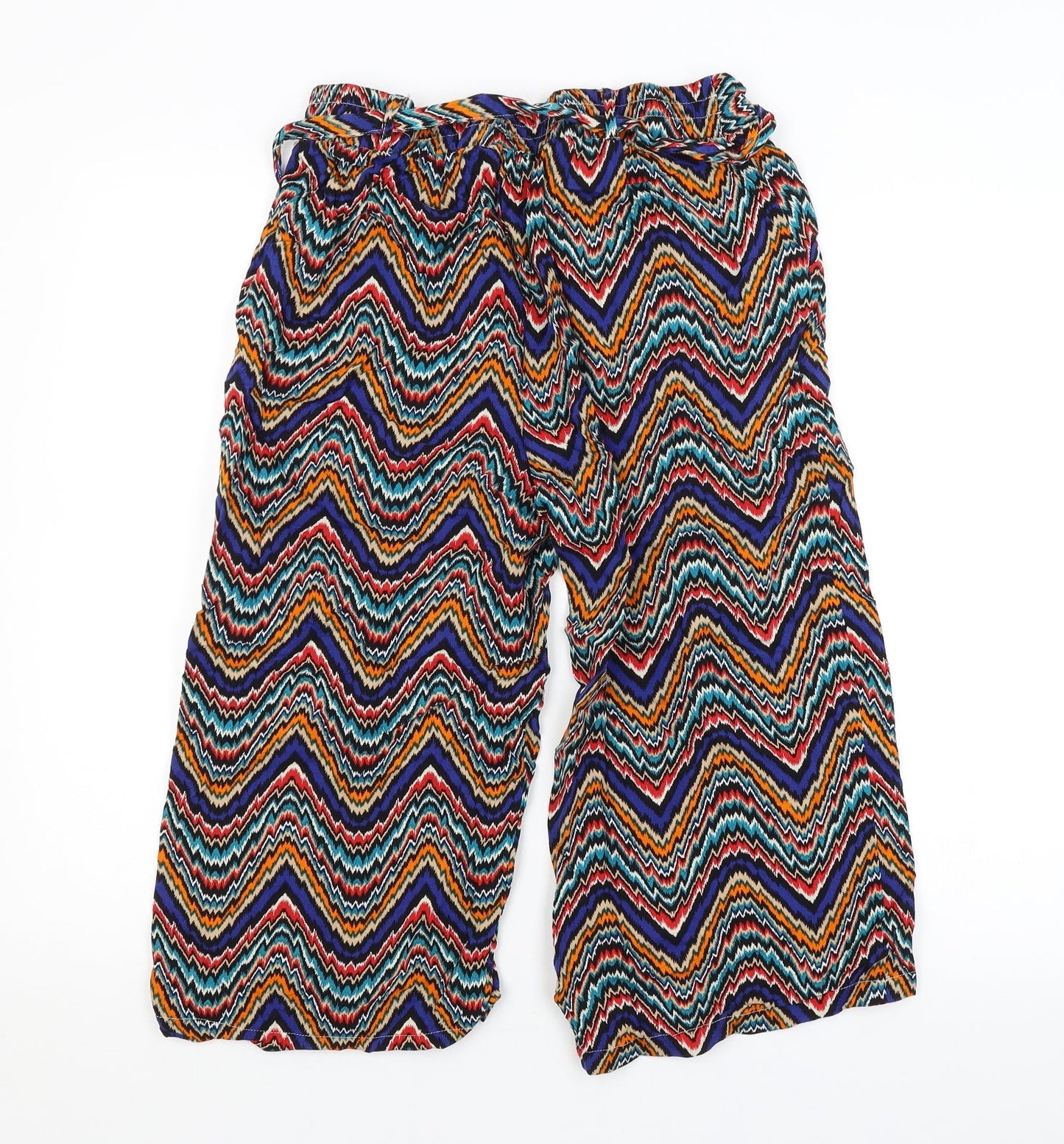 PEP&CO. Womens Multicoloured Striped  Bloomer Trousers Size 10 L20 in