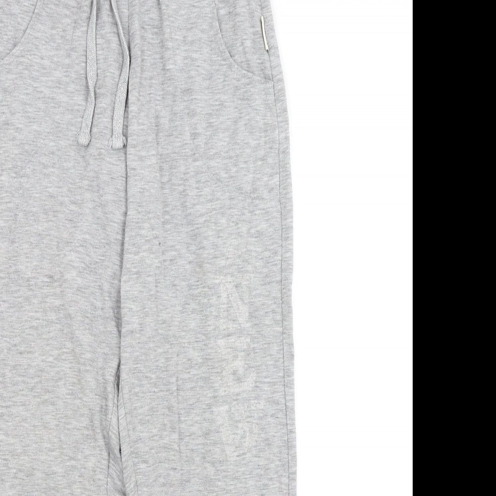 LOVE TO LOUNGE Womens Grey   Sweatpants Trousers Size 10 L27 in