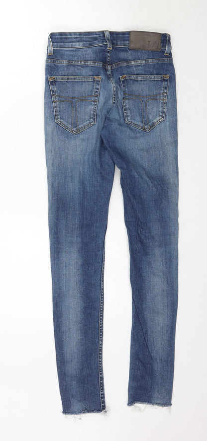 Womens UK Size 27 in Preworn Regular Fit Skinny Blue Jeans