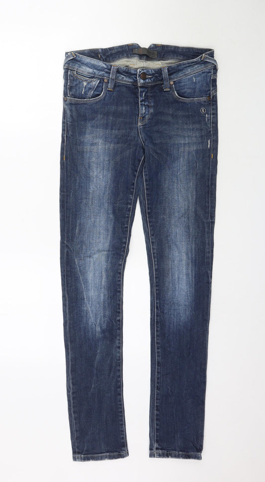 Mens UK Size 29 Object Regular Fit Skinny Blue Jeans