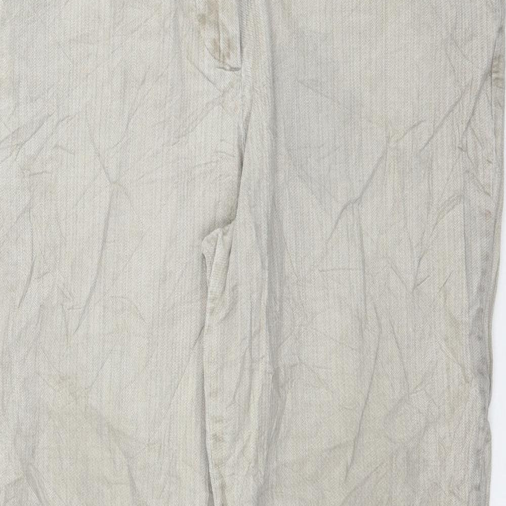 Womens UK Size 12 Marks and Spencer Regular Fit  Grey Trousers
