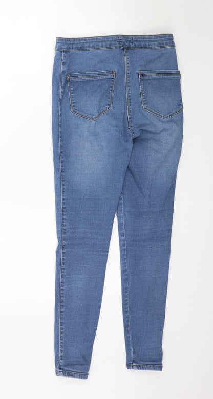 /Denim Womens Blue  Denim Skinny Jeans Size 12 L28 in