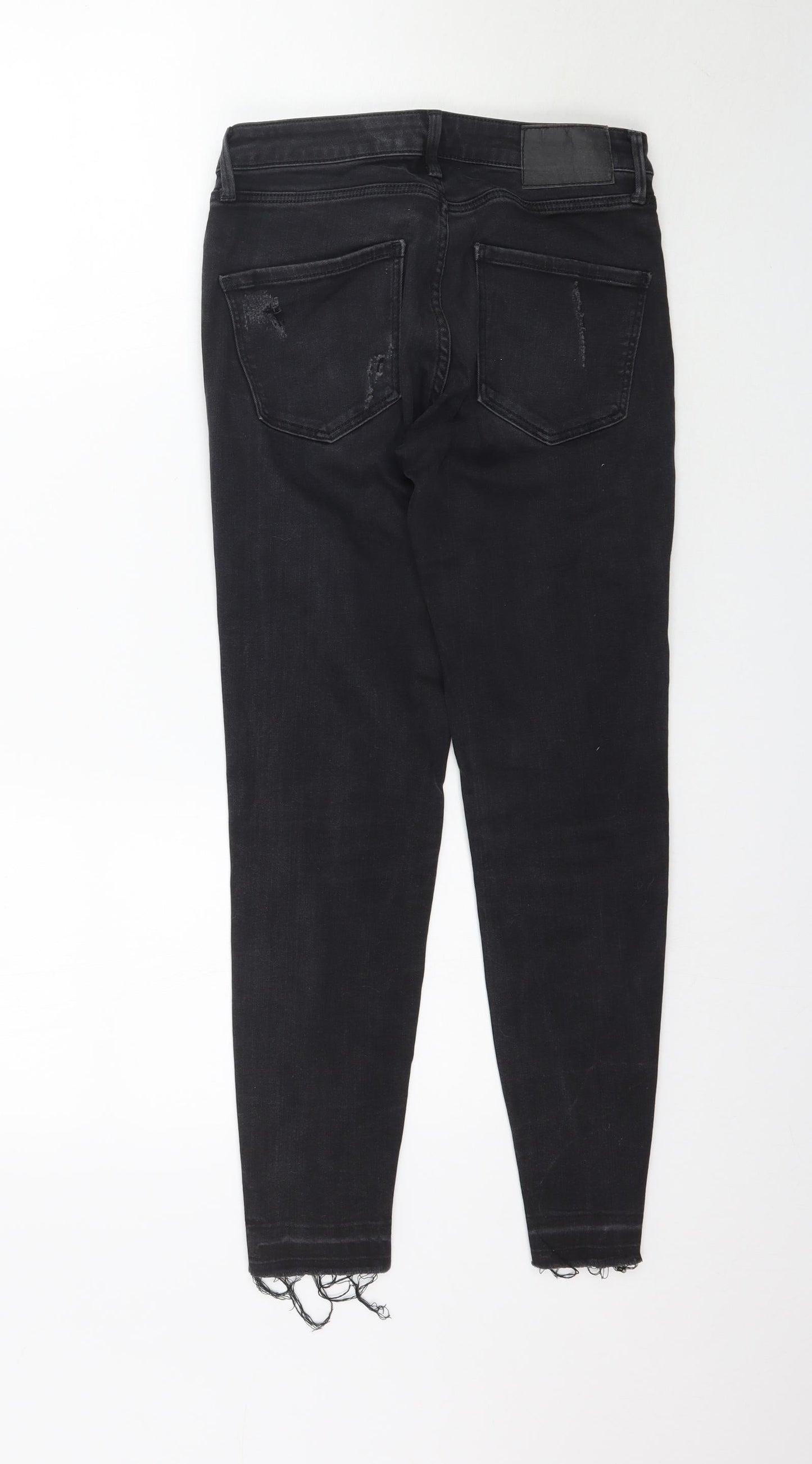 Z1975 Womens Black  Denim Skinny Jeans Size 28 in L26 in - Raw hem