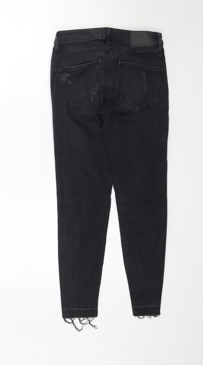 Z1975 Womens Black  Denim Skinny Jeans Size 28 in L26 in - Raw hem
