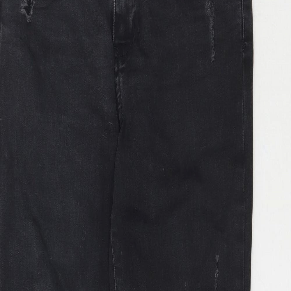 Z1975 Womens Black  Denim Skinny Jeans Size 28 in L26 in - Raw hem