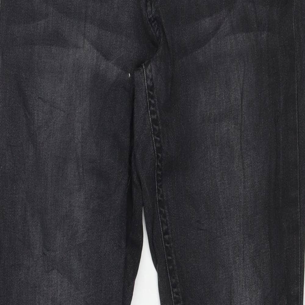 Womens UK Size 30 Preworn Regular Fit Skinny Black Jeans