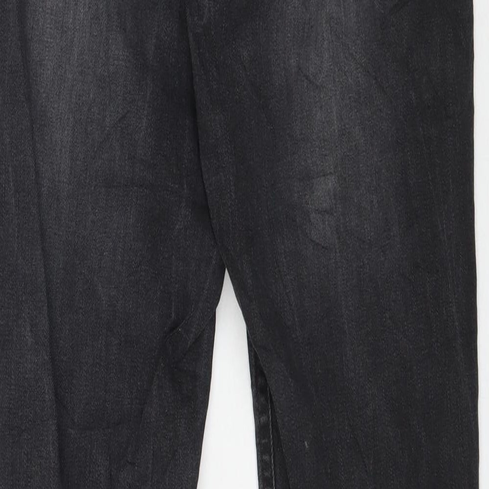 Womens UK Size 30 Preworn Regular Fit Skinny Black Jeans