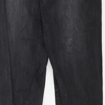 Womens UK Size 30 Preworn Regular Fit Skinny Black Jeans