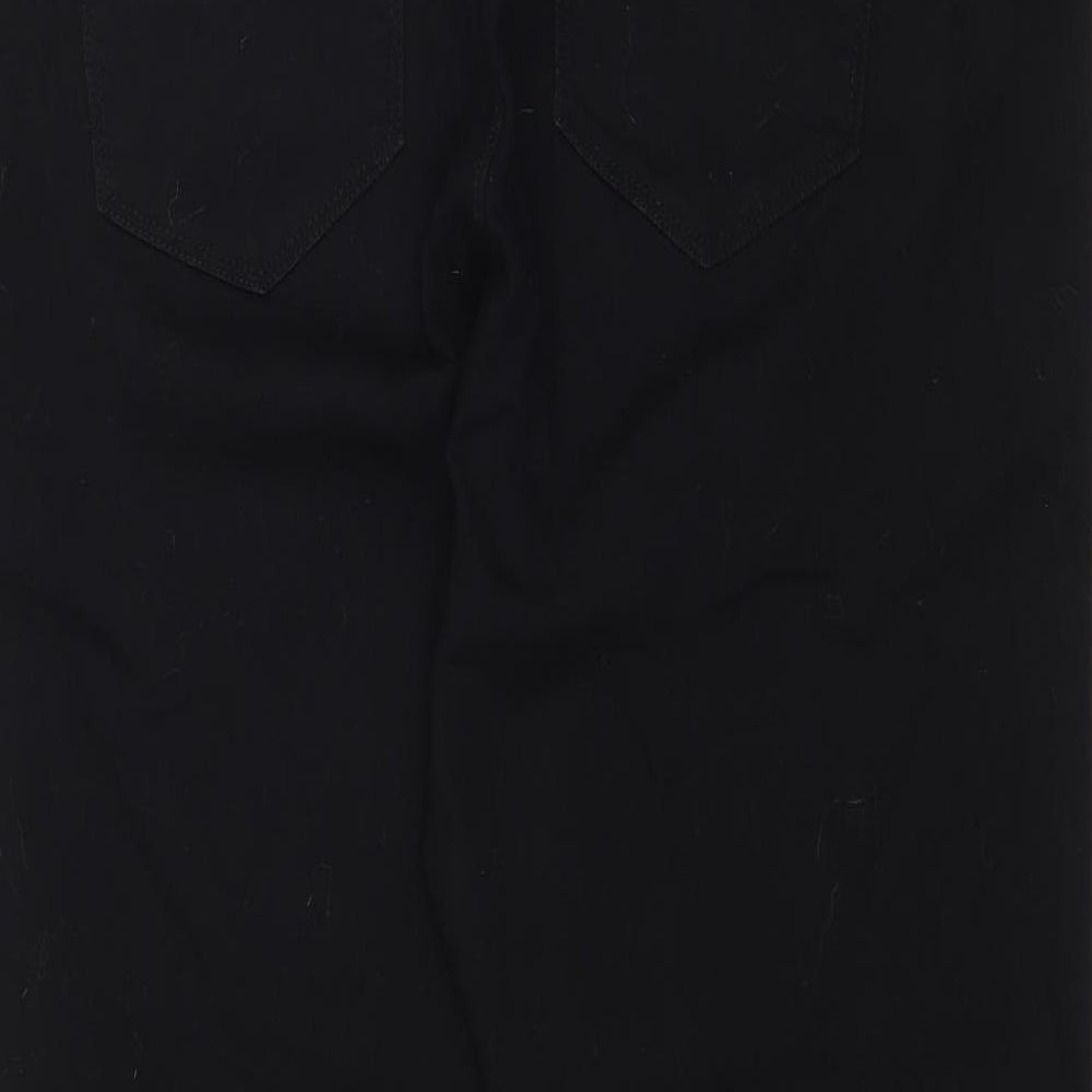 Womens UK Size XL Preworn Regular Fit Jegging Black Jeans