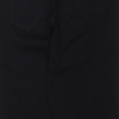 Womens UK Size XL Preworn Regular Fit Jegging Black Jeans