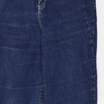 Preworn Womens Blue  Denim Skinny Jeans Size 14 L29 in