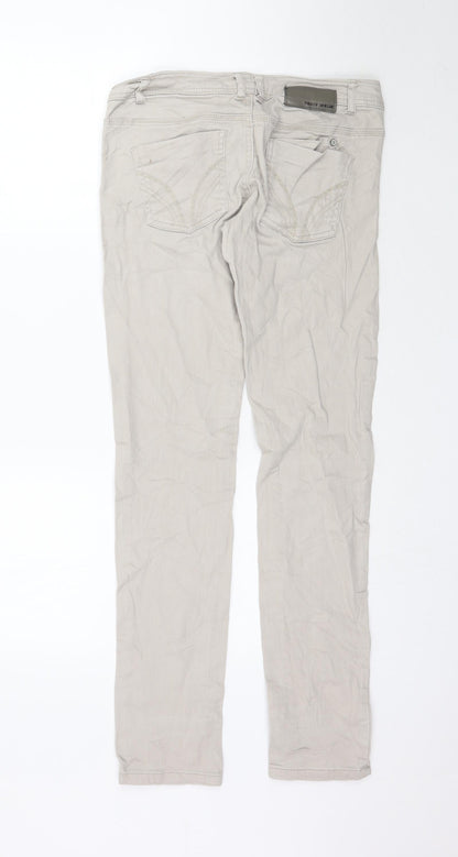 Womens UK Size 32 in Preworn Regular Fit Skinny Beige Jeans