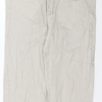 Womens UK Size 32 in Preworn Regular Fit Skinny Beige Jeans