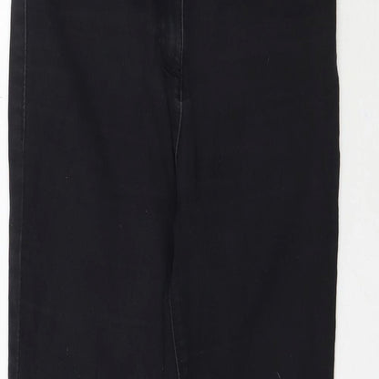 Womens UK Size 8 Papaya Regular Fit Skinny Black Jeans