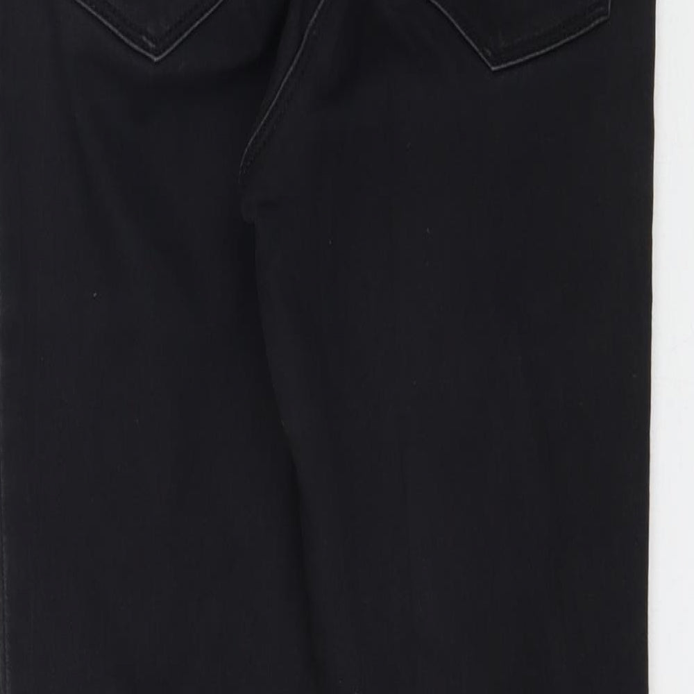 Womens UK Size 8 Papaya Regular Fit Skinny Black Jeans