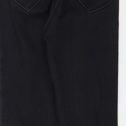 Womens UK Size 8 Papaya Regular Fit Skinny Black Jeans