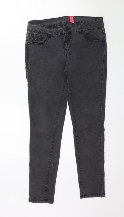 Womens UK Size 12 Yes Yes Regular Fit Skinny Grey Jeans