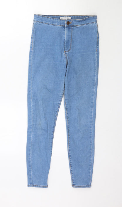 Denim Co. Womens Blue  Denim Skinny Jeans Size 8 L26 in