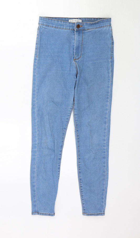 Denim Co. Womens Blue  Denim Skinny Jeans Size 8 L26 in