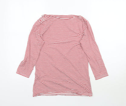 Primark Womens Red Striped  Basic T-Shirt Size S