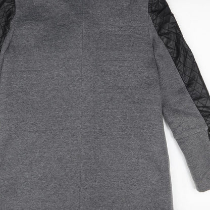 Brand and care label for Osley women’s grey overcoat coat, size UK 10