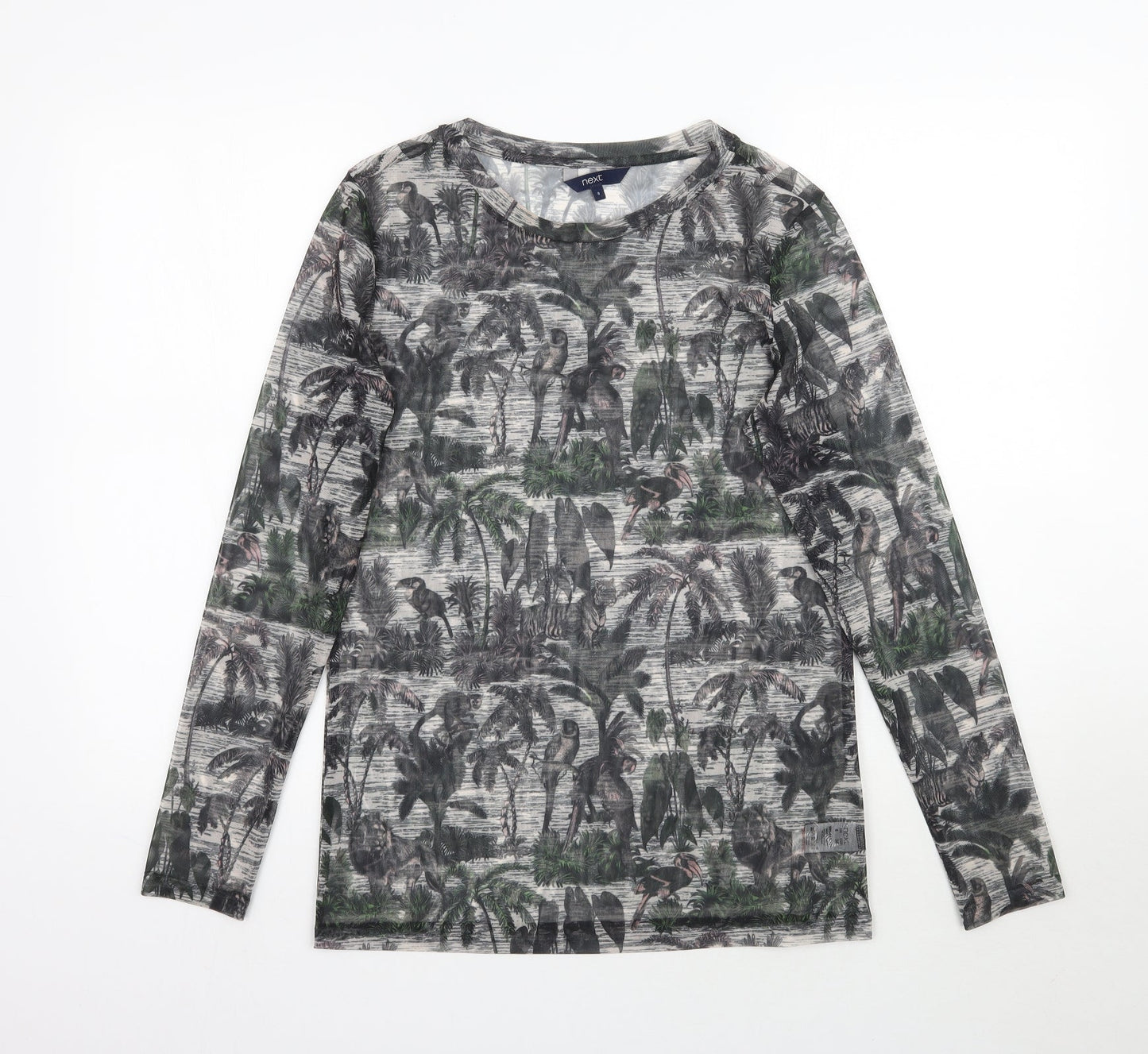 Womens UK Size 8 NEXT Multicoloured Basic Blouse