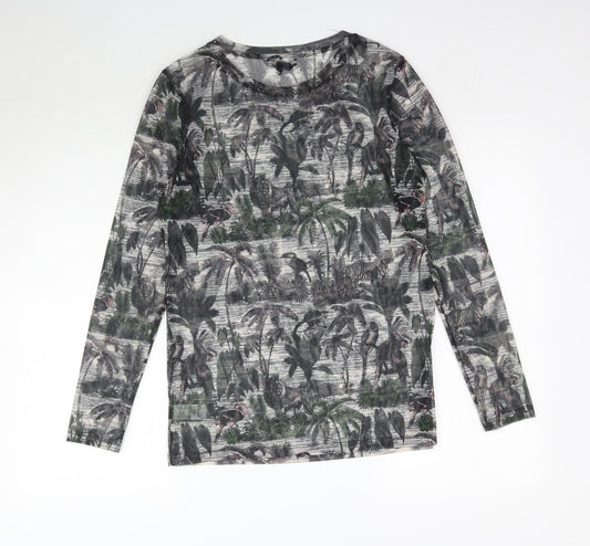 Womens UK Size 8 NEXT Multicoloured Basic Blouse
