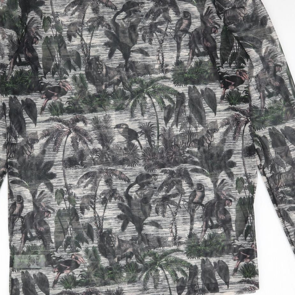 Womens UK Size 8 NEXT Multicoloured Basic Blouse