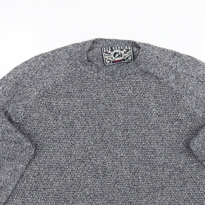 Womens UK Size S Red Herring Grey Pullover Jumper